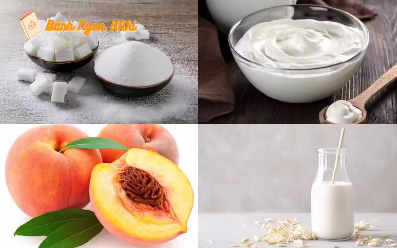 “Say mê ngất ngây” món panna cotta đào thơm ngon dễ làm 6 Nguyên liệu làm món panna cotta đào