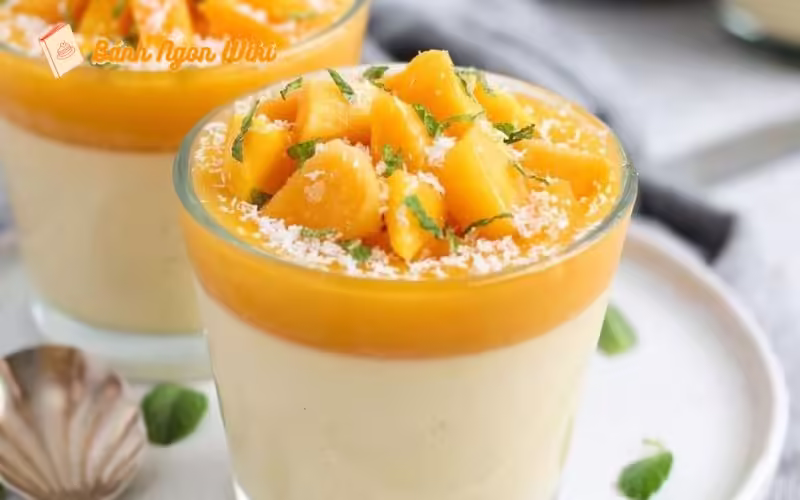 “Say mê ngất ngây” món panna cotta đào thơm ngon dễ làm 9 Panna cotta đào là món tráng miệng thơm ngon dễ làm