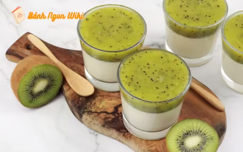 Hướng dẫn cách làm panna cotta kiwi ăn một lần là “dính” 9 Panna cotta kiwi là món tráng miệng lý tưởng cho những buổi tiệc gia đình