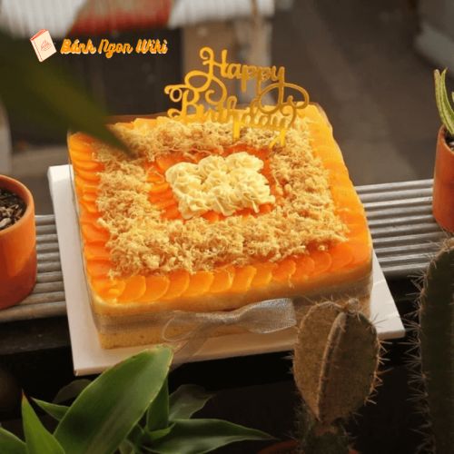 Bánh sinh nhật bông lan trứng muối TPHCM Kẹo Lạc Bakery