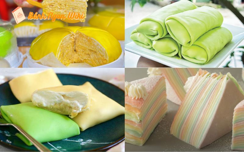 Các kiểu bánh crepe sầu riêng được yêu thích khác