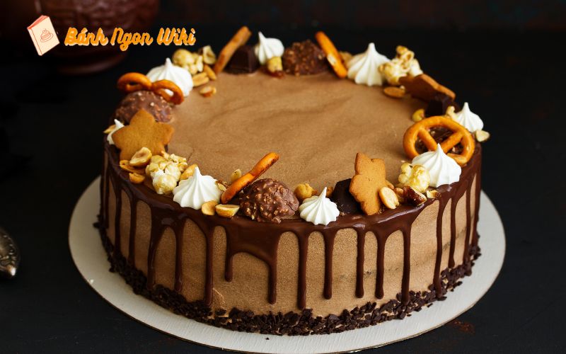 Bánh kem chocolate mang hương vị ngọt ngào đậm đà