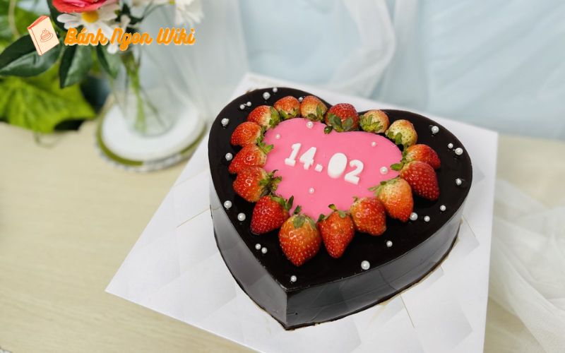 Mẫu bánh Valentine đơn giản