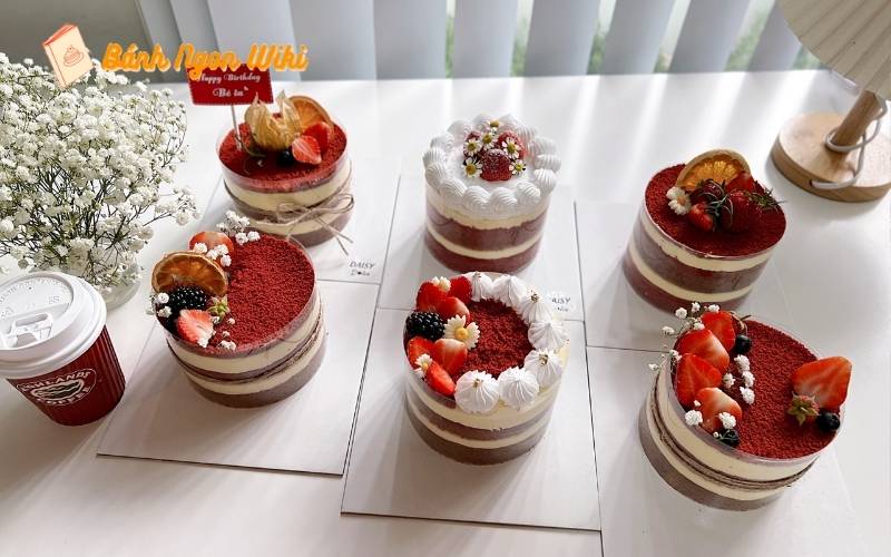 Chìm đắm trong hương vị ngọt ngào của bánh kem red velvet mini, vừa đẹp mắt lại ngon