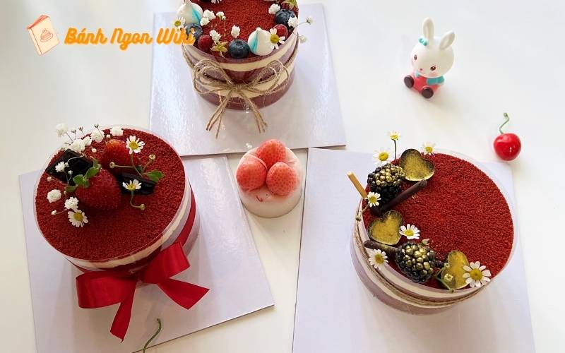 Tình yêu ngọt ngào như bánh kem red velvet mini, một món quà tuyệt vời