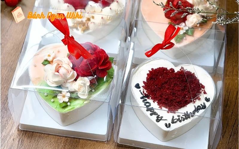 Chọn bánh kem Valentine mini trái tim để gửi trọn vẹn tình cảm đến người bạn yêu thương