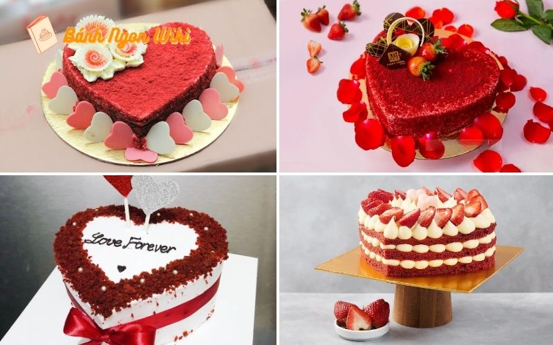 Bánh Valentine red velvet – Biểu tượng của tình yêu nồng cháy