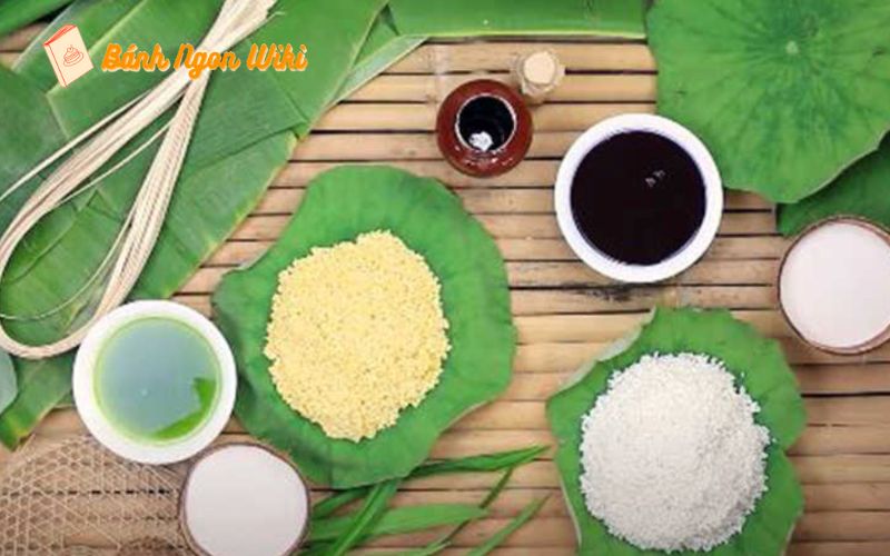 Nguyên liệu cơ bản làm bánh tét 3 màu