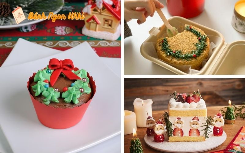 Bánh bento Giáng Sinh với họa tiết ông già Noel đáng yêu