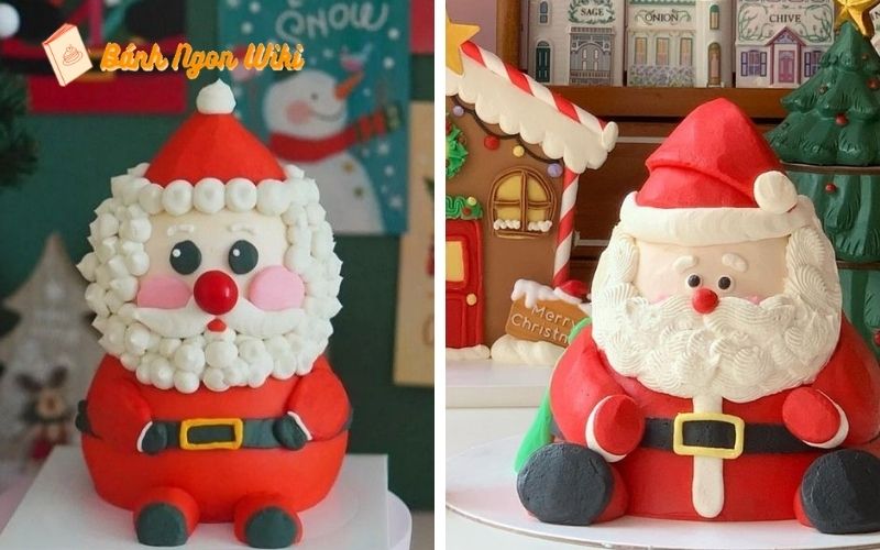 Bánh kem noel mini siêu cute