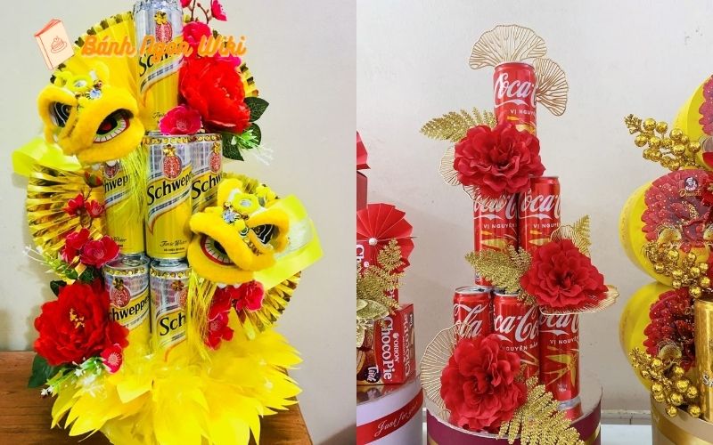 Mẫu bánh Tết đẹp nước ngọt Coca cola