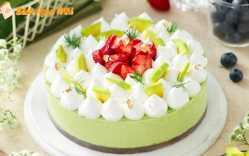 Bánh mousse bơ mang hương vị mềm, ngọt dịu