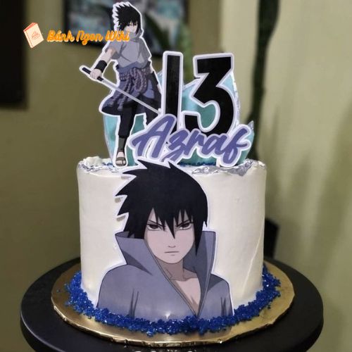 Bánh sinh nhật Sasuke hài hước