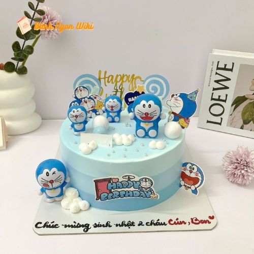 Mẫu bánh sinh nhật đẹp cho con trai hình Doraemon