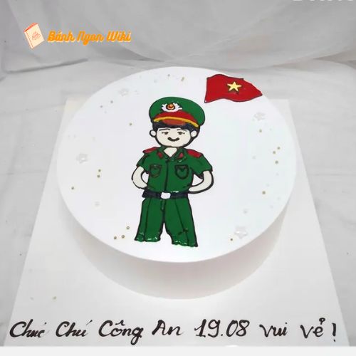 Mẫu bánh kem công an theo các ngày lễ quan trọng