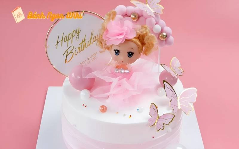 Top 20+ mẫu bánh sinh nhật công chúa siêu cưng cho bé yêu 22 Bánh sinh nhật hình búp bê màu hồng, ngọt ngào và lộng lẫy