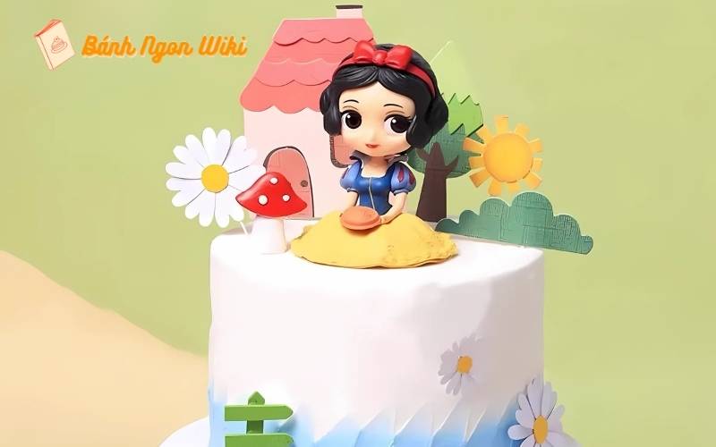 Top 20+ mẫu bánh sinh nhật công chúa siêu cưng cho bé yêu 27 Hình ảnh bánh sinh nhật công chúa Bạch Tuyết cực xinh