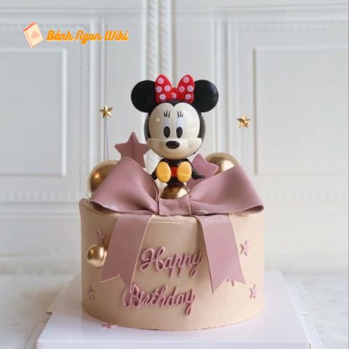 Mẫu bánh kem sinh nhật dễ thương Chuột Mickey