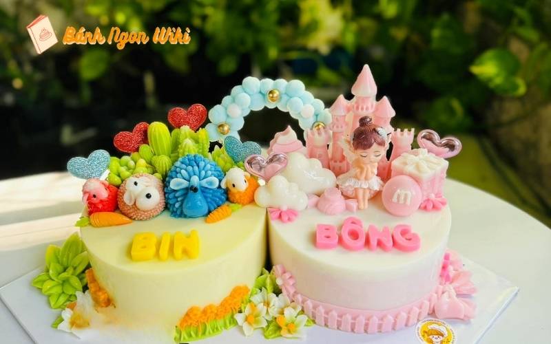 Mẫu bánh sinh nhật cho cả bé trai và bé gái ấn tượng, sáng tạo
