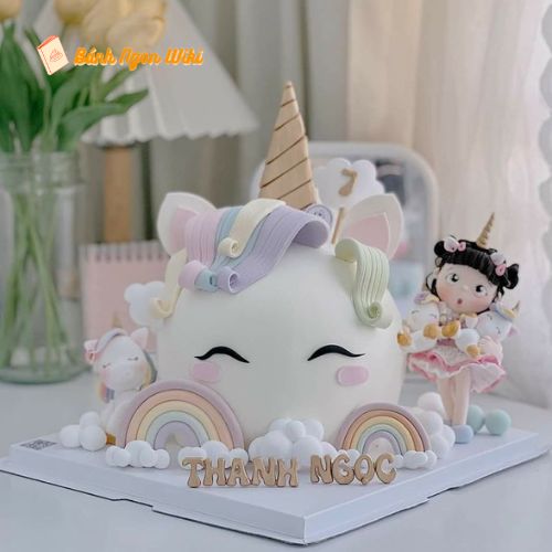 Bánh sinh nhật Pony cầu vồng