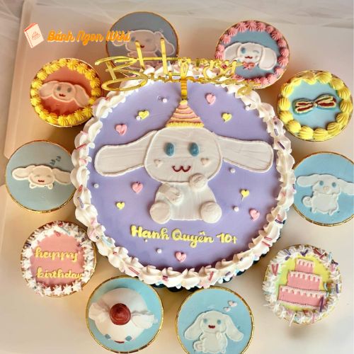 Tặng con gái yêu chiếc bánh sinh nhật hình con thỏ Bunny theo sở thích của bé