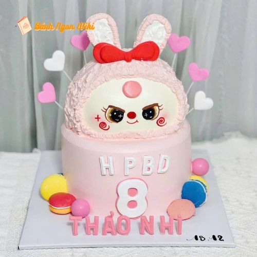 Hot trend với mẫu bánh kem hình thỏ Baby Three mắt dora siêu đáng yêu