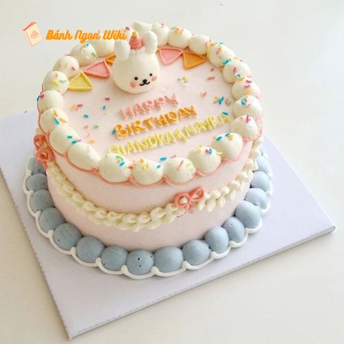 Mẫu bánh kem hình thỏ Cony tặng bé yêu