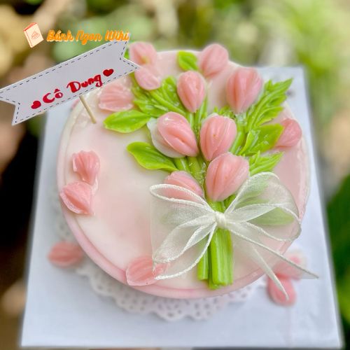 Mẫu bánh 8/3 hoa tulip