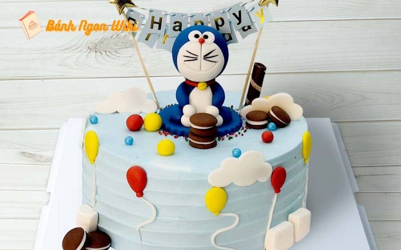 Bánh sinh nhật Doraemon – Ngọt ngào, dễ thương như chính tuổi thơ của bé! 