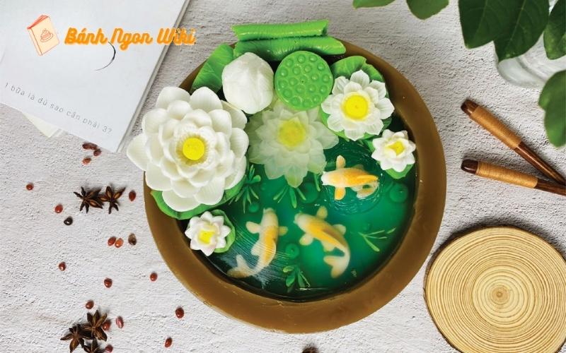 Kiểu bánh sinh nhật hoa sen 3D – Sống động, tinh tế và đẹp như một tác phẩm nghệ thuật!