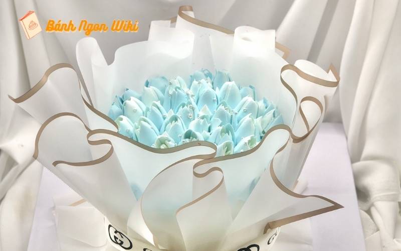 20+ Kiểu bánh sinh nhật hoa Tulip và bí quyết tạo dấu ấn thú vị 42 Lung linh sắc xanh với bánh sinh nhật hoa tulip độc đáo, nghệ thuật!