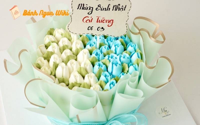 20+ Kiểu bánh sinh nhật hoa Tulip và bí quyết tạo dấu ấn thú vị 40 banh sinh nhat hoa tulip 8