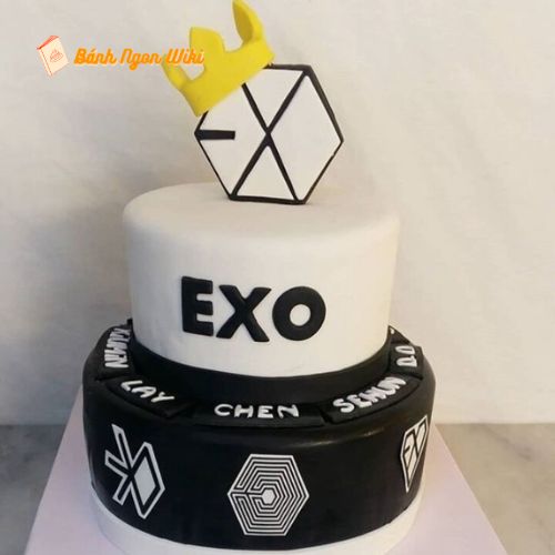 Mẫu bánh sinh nhật EXO fan hâm mộ ấn tượng