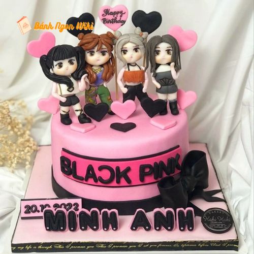 Bánh sinh nhật Blackpink đơn giản