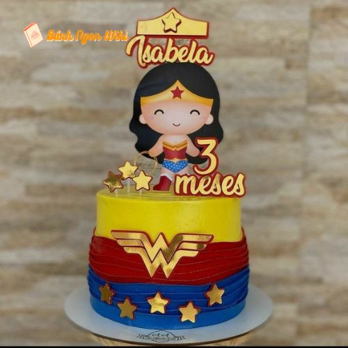 Bánh sinh nhật siêu nhân siêu anh hùng Wonder Woman