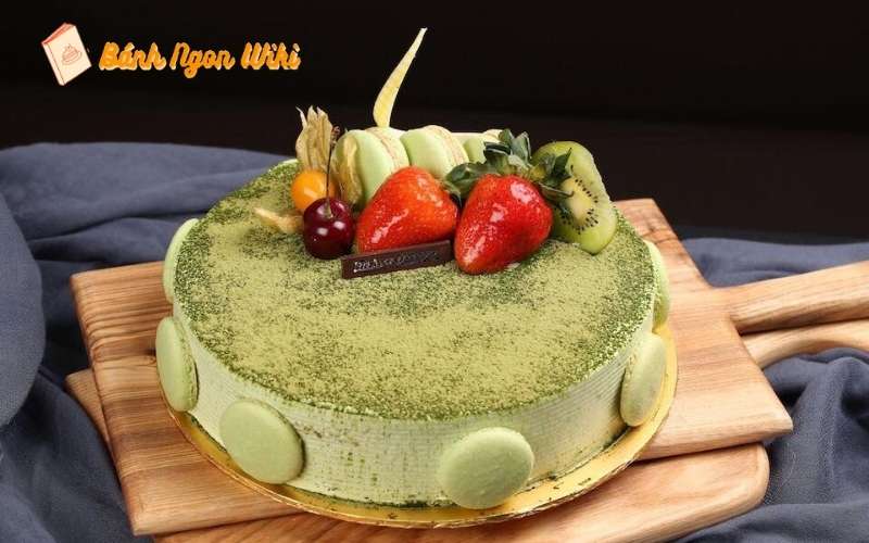 Bánh sinh nhật xanh matcha – thanh mát, ngọt dịu, đẹp mắt! 