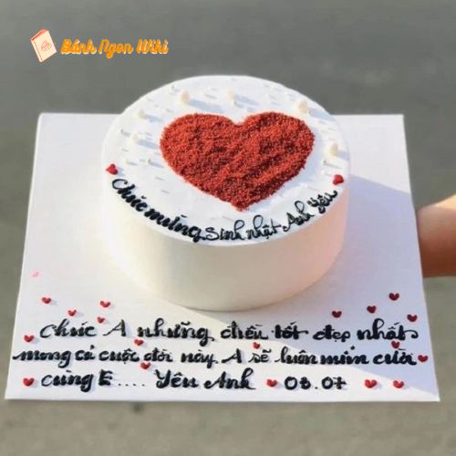 Không biết viết gì lên bánh sinh nhật tặng người yêu? Viết ngay lời chúc mong ước điều tốt đẹp nhất đến người ấy