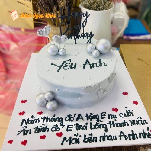 Hãy viết lên bánh kem lời động viên dành cho người ấy làm dịp sinh nhật