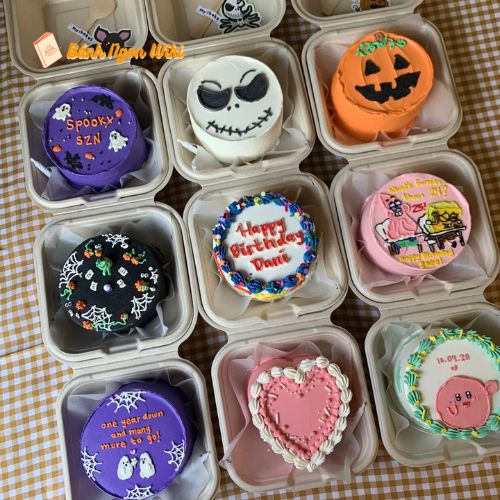 Set bánh sinh nhật Halloween bento trang trí đa dạng theo chủ đề ma quái