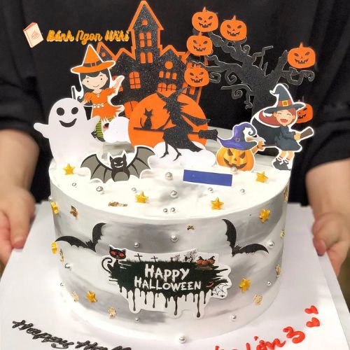 Tổ chức tiệc Halloween với mẫu bánh chủ đề ngôi nhà ma quái