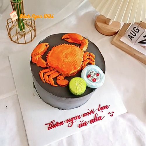 bánh sinh nhật hình con cua