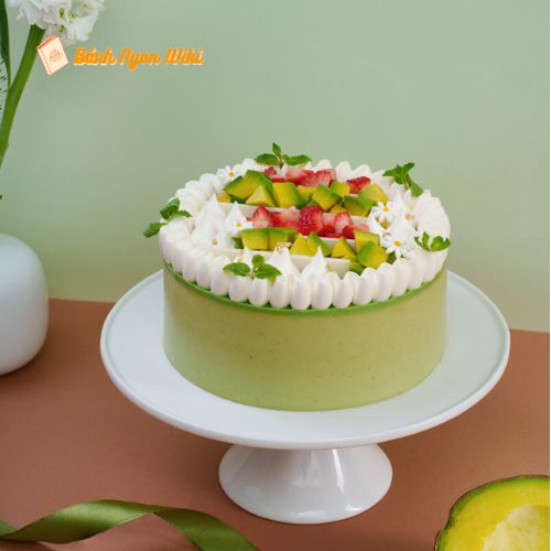 Mẫu bánh sinh nhật matcha cho người lớn trong nhà