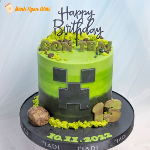 Bánh sinh nhật Minecraft: Xu hướng bánh kem cực hot cho game thủ