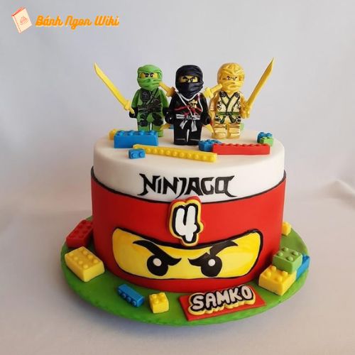 Tuyển tập bánh sinh nhật LEGO Ninjago cực chất, đậm tinh thần chiến binh