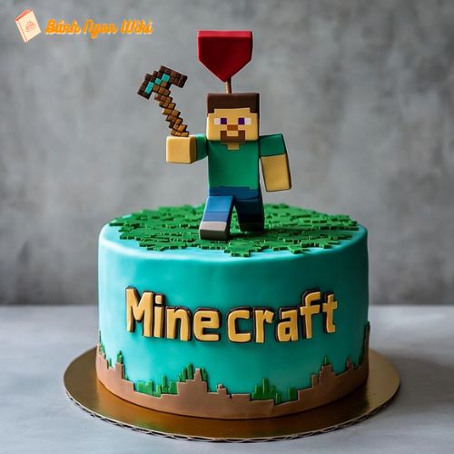 Top mẫu bánh sinh nhật Minecraft cho bé trai cực đẹp và sáng tạo