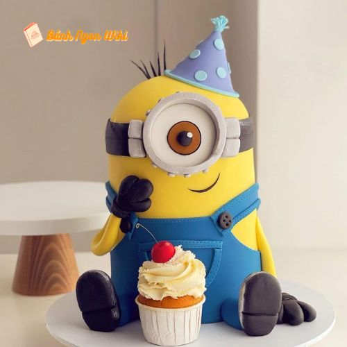 Mẫu bánh 3D hình Minion độc đáo, sáng tạo