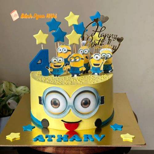 Mẫu bánh kem trang trí những chú Minion đáng yêu