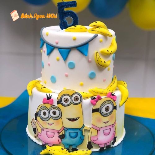 Mẫu bánh kem trang trí các nhân vật Minion đáng yêu