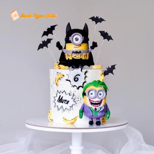 Bánh kem trang trí hình Minion 3D lễ hội Halloween